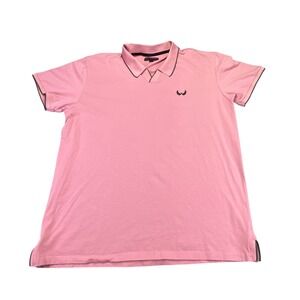 Nick Danger Polo Shirt Men's Size XL Pink Golf Preppy‎ Short Sleeve Collared